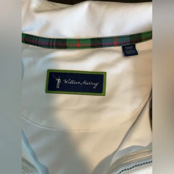 William Murray 1/4 zip chip shot pullover small EUC - Picture 3 of 7